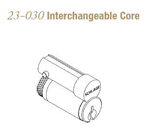 23-030 Interchangeable Core - Doors and Specialties Co.
