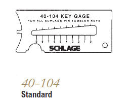 40-128 SFIC Key Gauge - Doors and Specialties Co.