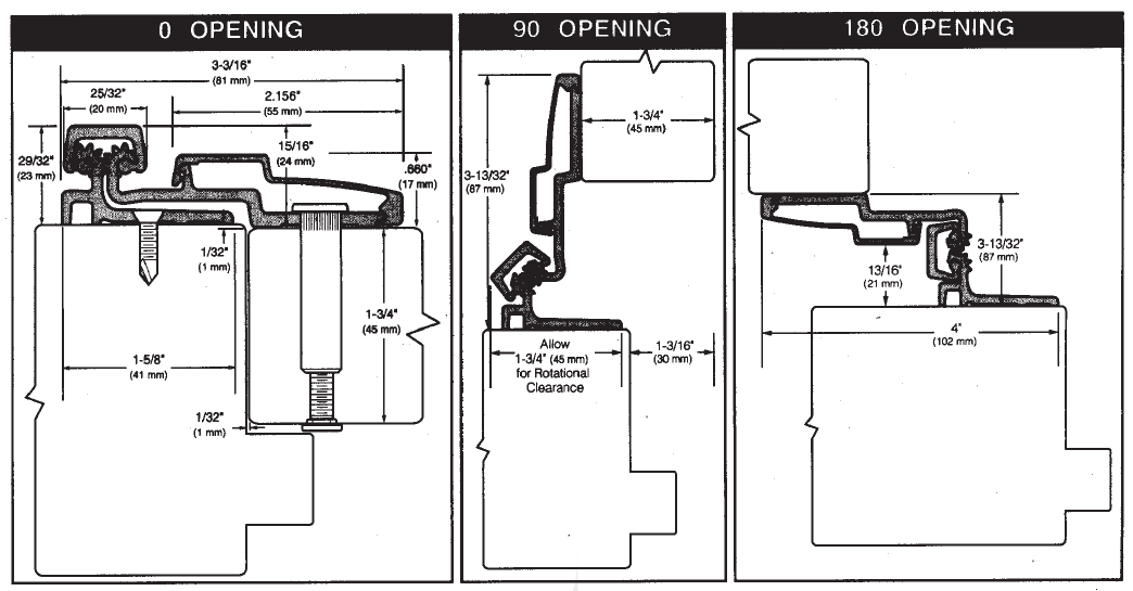 Hager Continuous Hinges 780210 HD Full Surface Doors and