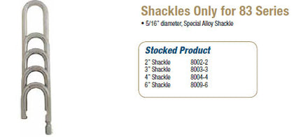 Shackles Only for 83 Series - Doors and Specialties Co.
