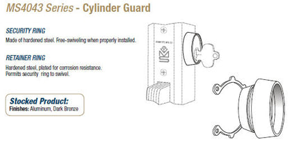 MS4043 Cylinder Guard - Doors and Specialties Co.