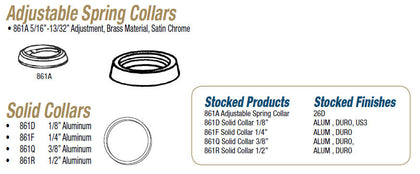 Adjustable Spring and Solid Collars - Doors and Specialties Co.