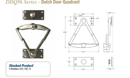 DDQ56 Dutch Door Quadrant - Doors and Specialties Co.