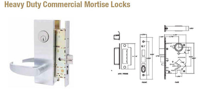 Heavy Duty Commercial Mortise Locks - Doors and Specialties Co.