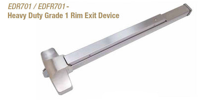 EDR701/EDFR701 Heavy Duty Grade 1 Rim Exit Device - Doors and Specialties Co.