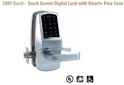 DMH Touch Screen Digital Lock with Smart+ Prox Card - Doors and Specialties Co.