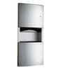 B4369-RECESSED PAPER TOWEL DISPENSER/WASTE RECEPTACLE
