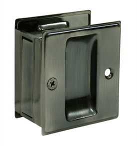 SDP25 Series - Sliding Door Pocket Locks, Solid Brass - Passage - Doors and Specialties Co.