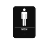 M68 6" X 9" MEN RESTROOM SIGN WITH BRAILLE