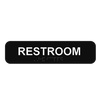 CARS1348 RESTROOM SIGN WITH BRAILLE 1-3/4” x 8”