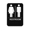 RS68 6" X 9" UNISEX RESTROOM SIGN
