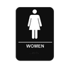 W68 6" X 9" WOMEN SIGN WITH BRAILLE