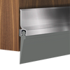 BTS-103 Door Bottom Sweep with Extruded Aluminum Retainer and Vinyl Insert