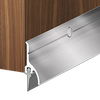 BTSR-107 Door Bottom Sweep with Rain Drip, Extruded Aluminum Retainer and Vinyl Insert