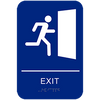 CAEXT69 EXIT, WITH BRAILLE, TEXT 6" X 9”