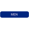 CAM1248 MEN SIGN, WITH BRAILLE, TEXT, 1 3/4" x 8”