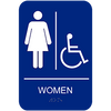 CAWH69 WOMEN HANDICAP SIGN, WITH BRAILLE