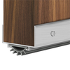 DS-404 Aluminum Door Shoe with Vinyl Insert