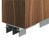 DS-413 DOOR SHOE W/ NOTCHED FINS ON THE INSERT