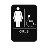 GIRH68 RAISED HANDICAP GIRLS, ADA SIGN