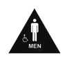 MHS6A MEN SIGN RAISED & BRAILLE