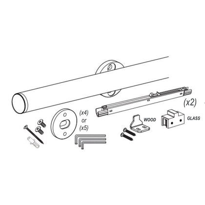 RAIL 32D WITH SOFT CLOSING - Cal Royal Hardware