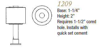 Heavy Duty Stops 1209 - Doors and Specialties Co.