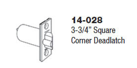 SCHLAGE 14-028 Square Deadlatch - Doors and Specialties Co.