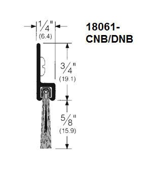 Brush Weatherstrip-18061 - Doors and Specialties Co.