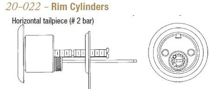 20-022 Rim Cylinders - Doors and Specialties Co.