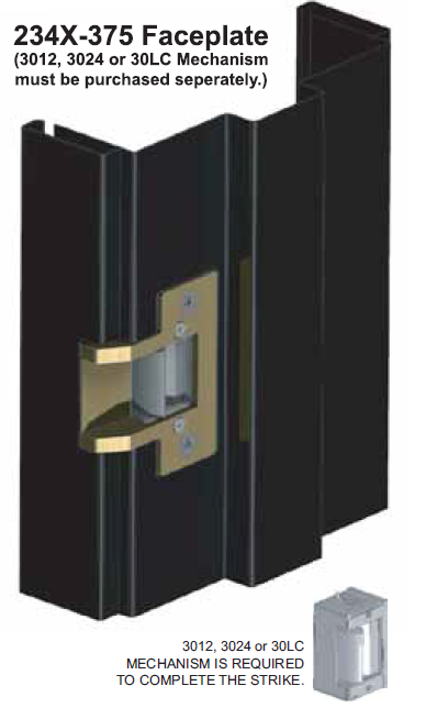 Face Plate: 234X-375 - Doors and Specialties Co.