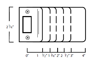 2-1/4” Extended Lip Strike - Doors and Specialties Co.