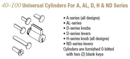Schlage 40-100 Universal Cylinders - Doors and Specialties Co.