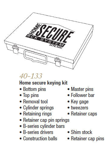 40-133 Home Secure Keying Kit - Doors and Specialties Co.