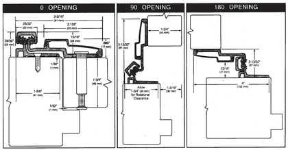 Continuous Hinges - 780-210 HD Full Surface - Doors and Specialties Co.