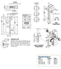 MS1851S Deadbolt for Aluminum Stile Doors