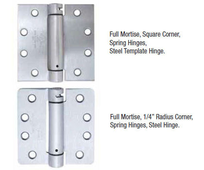 Commercial Weight Spring Hinge - Doors and Specialties Co.