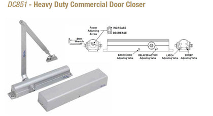 DC851 Heavy Duty Commercial Door Closer - Doors and Specialties Co.