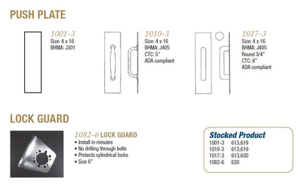 Push Plate & Lock Guard - Doors and Specialties Co.