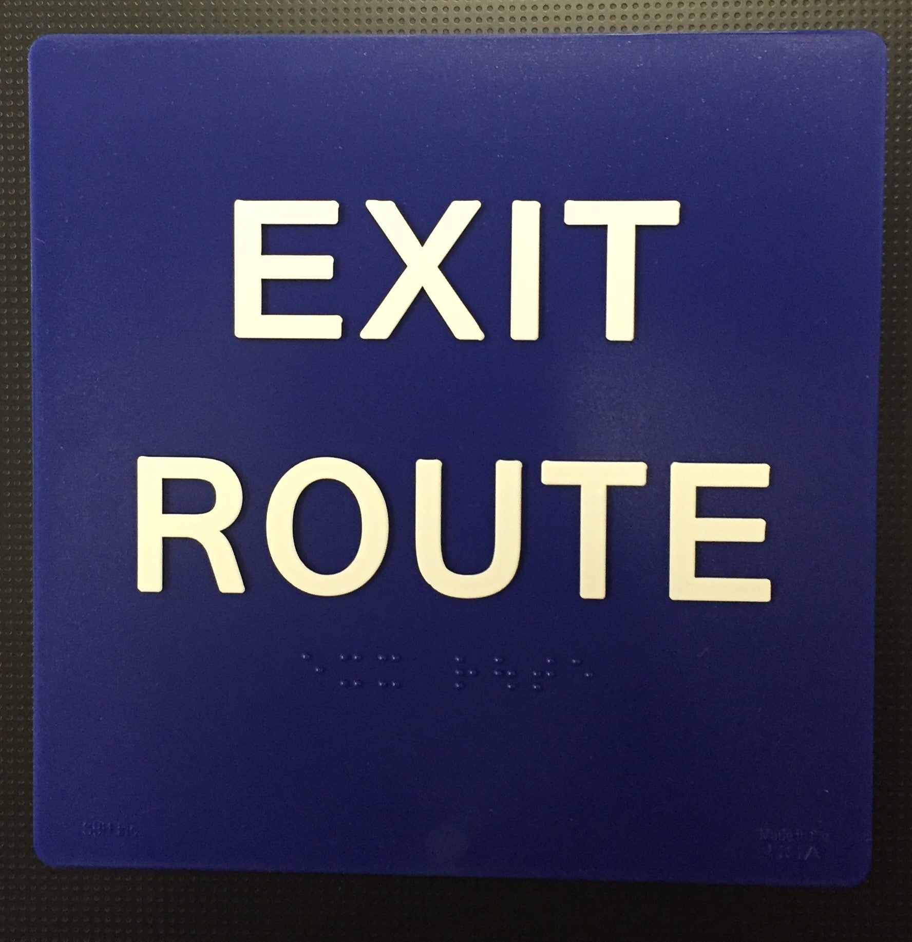 Exit Route Sign 6" x 6"