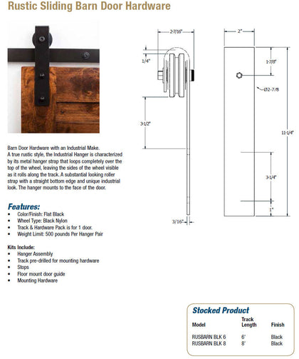 Rustic Sliding Barn Door Hardware - Doors and Specialties Co.