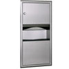 B369-RECESSED PAPER TOWEL DISPENSER AND WASTE RECEPTACLE