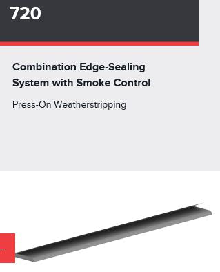 HAGER 720 AND 721 WEATHERSTRIPPING - Doors and Specialties Co.